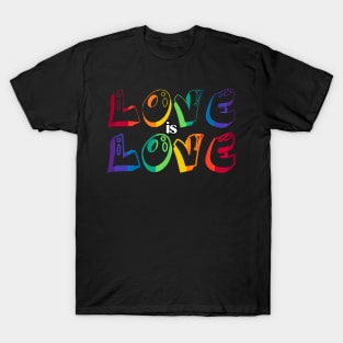 Love is Love Graffiti LGBTQ Pride Month T-Shirt